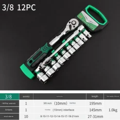 Multifunktions-Schraubenschlüsselsatz – All-in-One-Steckschlüsselsatz