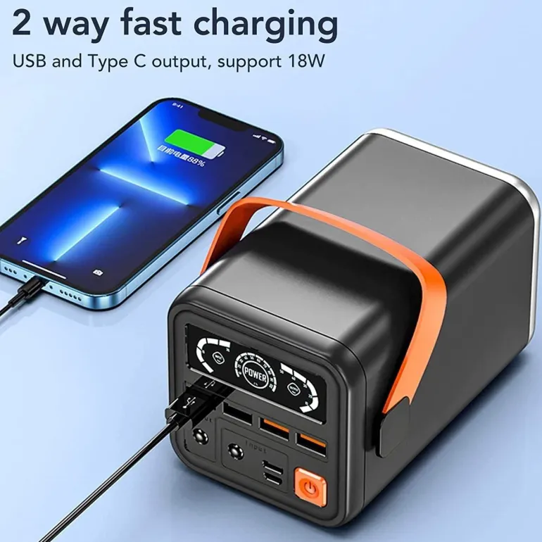 Multi-Port-Schnelllade-Powerbank – Tragbares LED-Ladegerät