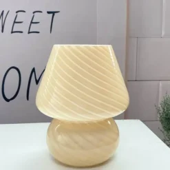 Mushroom Glass Table Lamp - Unique Home Decor Lighting