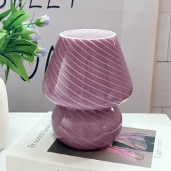 Mushroom Glass Table Lamp - Unique Home Decor Lighting