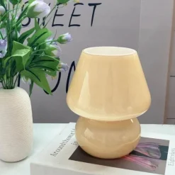 Mushroom Glass Table Lamp - Unique Home Decor Lighting