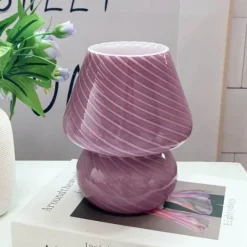 Mushroom Glass Table Lamp - Unique Home Decor Lighting