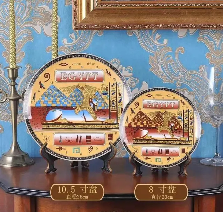 Mysteriöses Ägypten-Teetassen-Set, Geschirrset aus Knochenporzellan, Küchenset