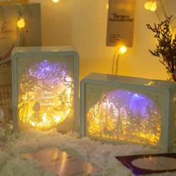 Nachtlampe aus Papierschnitzereien – Dekorative Stimmungsbeleuchtung