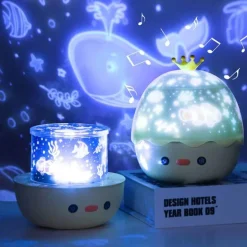 Nachtlicht für Kinder – Kleine gelbe Ente Projektorlampe