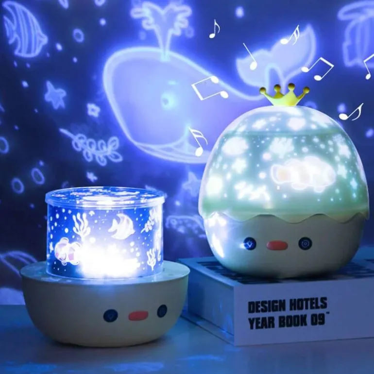 Nachtlicht für Kinder – Kleine gelbe Ente Projektorlampe
