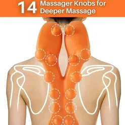 Nackenmassagegerät für die Halswirbelsäule – Eingebaute Druckpunkte zur Linderung