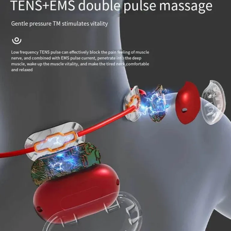 Nackenmassagegerät für die Halswirbelsäule – Tragbares Gerät zur Entlastung von Schultern und Wirbelsäule