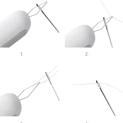 Nadeleinfädler-Nahttrenner-Werkzeug – Nähzubehör mit doppeltem Verwendungszweck
