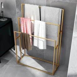 Nadine Bath Towel Rack - Modern Bathroom Organizer