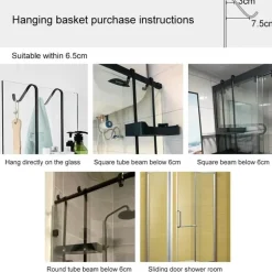 Nagelfreies, doppellagiges Dusch-Organizer-Regal – elegante Aufbewahrungslösung