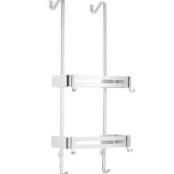 Nagelfreies, doppellagiges Dusch-Organizer-Regal – elegante Aufbewahrungslösung