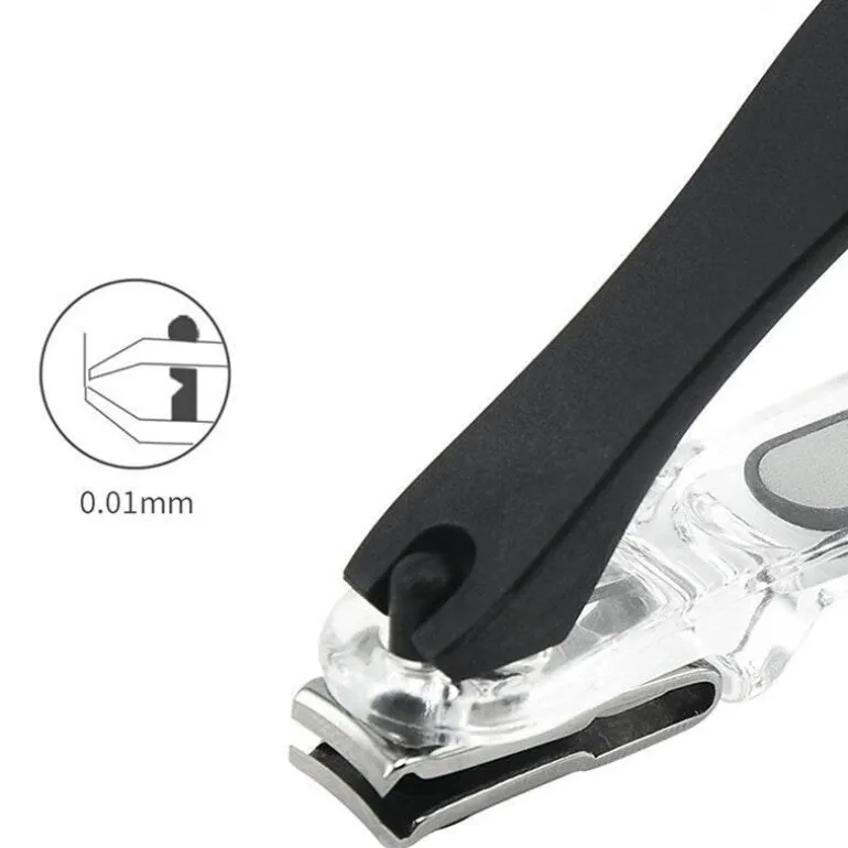 Nagelknipser aus Edelstahl mit rotierendem Kopf – ergonomisches Nagelpflegewerkzeug