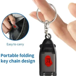 Nagelknipser-Schlüsselanhänger aus Edelstahl – Tragbares Pflegewerkzeug