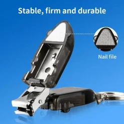 Nagelknipser-Schlüsselanhänger aus Edelstahl – Tragbares Pflegewerkzeug