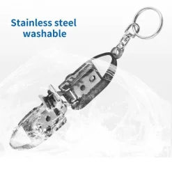 Nagelknipser-Schlüsselanhänger aus Edelstahl – Tragbares Pflegewerkzeug