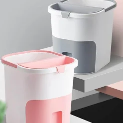 Nass-Trocken-Mülleimer mit zwei Fächern für die Küche – Trenner für effizientes Abfallmanagement