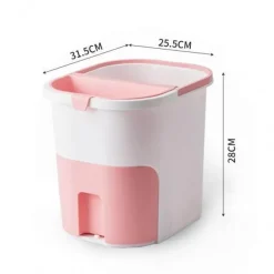 Nass-Trocken-Mülleimer mit zwei Fächern für die Küche – Trenner für effizientes Abfallmanagement