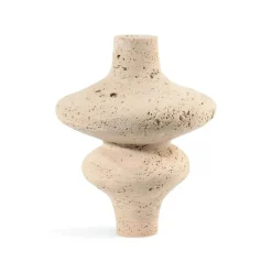 Natürliche Travertinvase – Elegantes Steindekor
