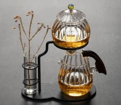 Nature Leaf magnetisches halbautomatisches Teeservice