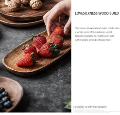 Naturholzteller - Unregelmäßiges Holzgeschirr