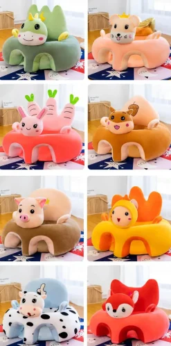 Niedlicher, bequemer Babysitz mit Tiermotiv – weicher Kinderstuhl