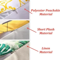 Niedlicher Kissenbezug aus Plüsch mit Kaninchen und Hirschen – Weihnachtskissenbezug 45 x 45 cm