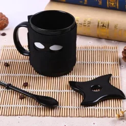 Ninja-Keramiktasse – inklusive Maskenschwertlöffel