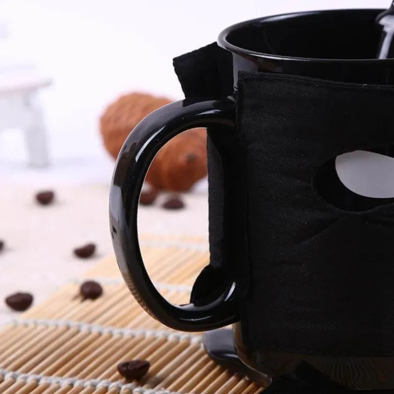 Ninja-Keramiktasse – inklusive Maskenschwertlöffel