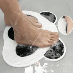 Non-Slip Massage Bath Mat - Soft Shower Rug
