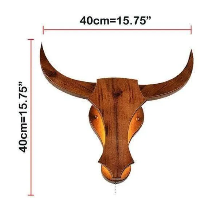 Nordic Bull Head Lamp - Unique Decorative Lighting Fixture