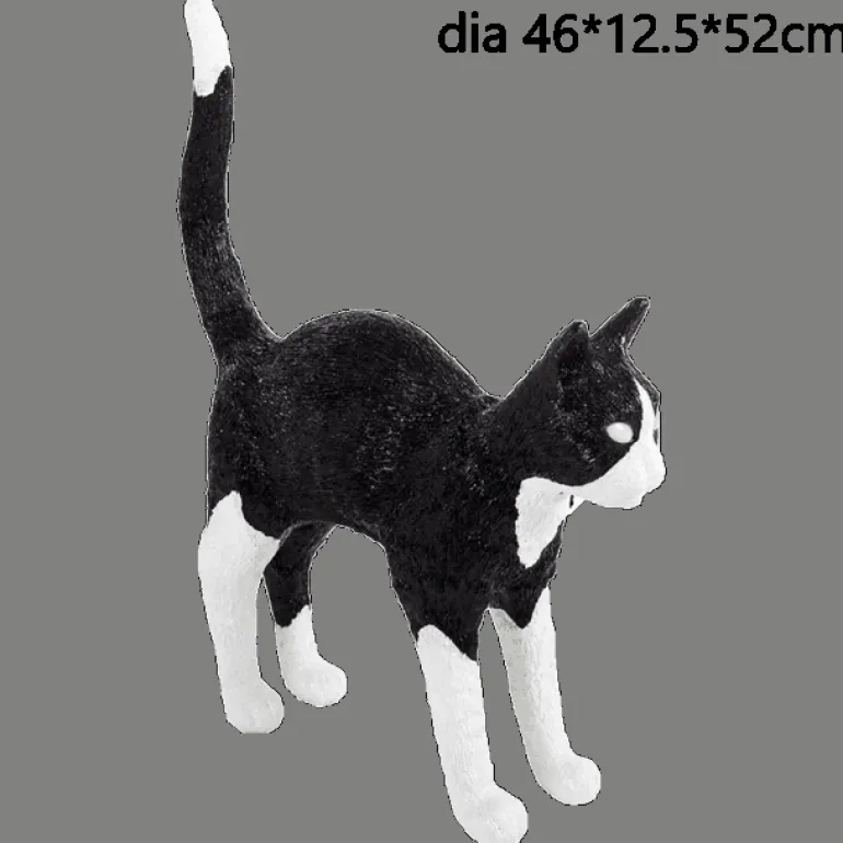Nordic Cat Table Lamp - Decorative Resin Lighting Fixture