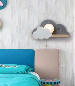 Nordic Cloud Sky LED Wall Lamp - Kids Room Decor