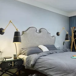 Nordic Iron Swing Langarm Moderne Wandleuchte