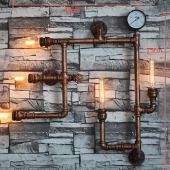Nordic Iron Water Lamp - Loft Style Metal Lighting