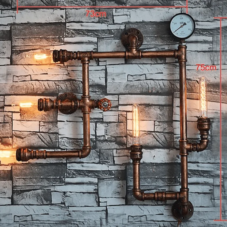 Nordic Iron Water Lamp - Loft Style Metal Lighting