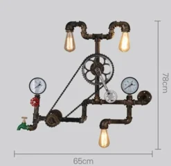Nordic Iron Water Lamp - Loft Style Metal Lighting