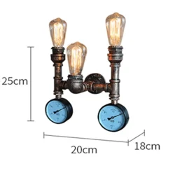 Nordic Iron Water Lamp - Loft Style Metal Lighting