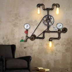 Nordic Iron Water Lamp - Loft Style Metal Lighting