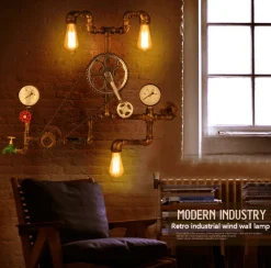 Nordic Iron Water Lamp - Loft Style Metal Lighting