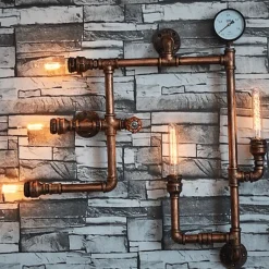 Nordic Iron Water Lamp - Loft Style Metal Lighting