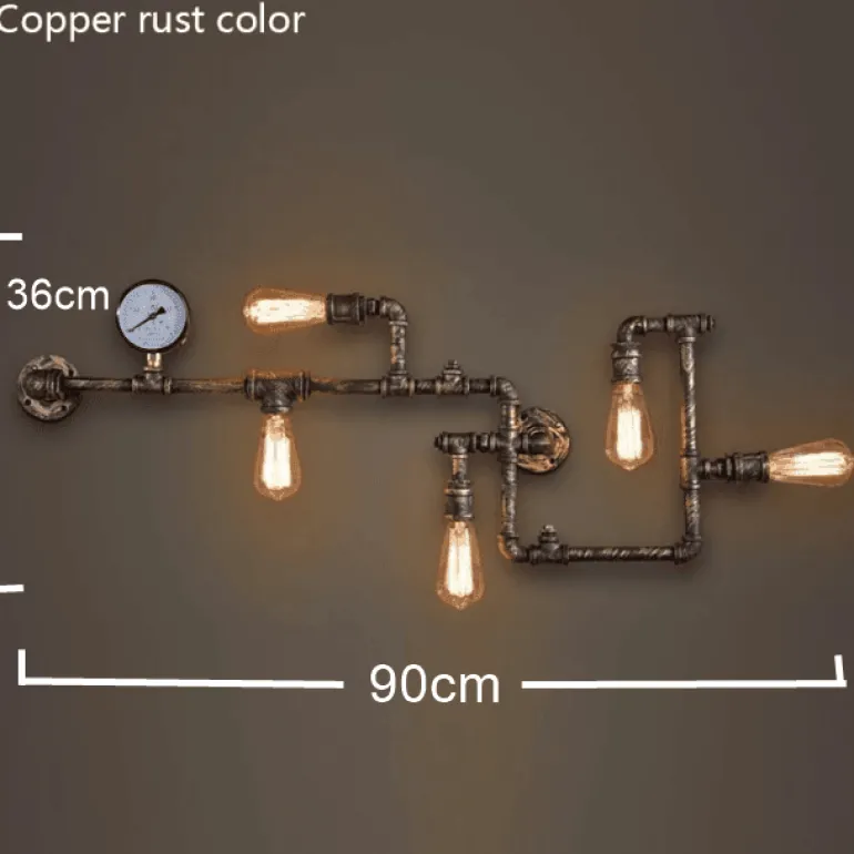 Nordic Iron Water Lamp - Loft Style Metal Lighting