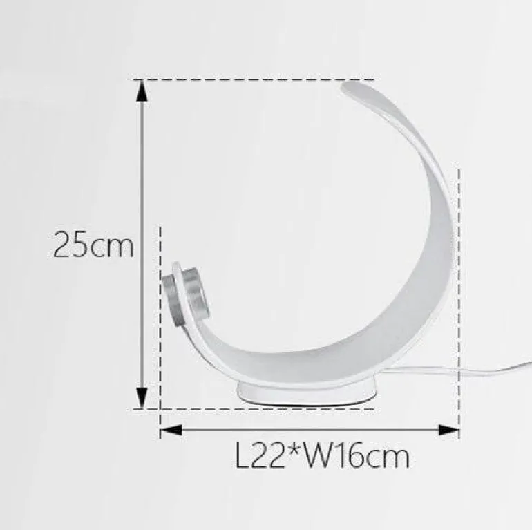 Nordic LED Curl Tischlampe - Moderne Wohnraumbeleuchtung