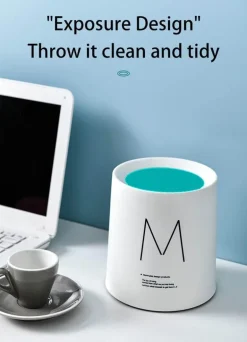 Nordic Mini Doppelschicht-Desktop-Mülleimer - Stilvoller Büro-Organizer