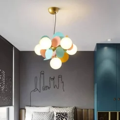 Nordic Multicolor LED Pendant Lights - Artistic Tree Design