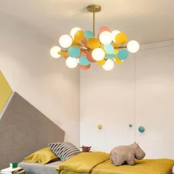 Nordic Multicolor LED Pendant Lights - Artistic Tree Design