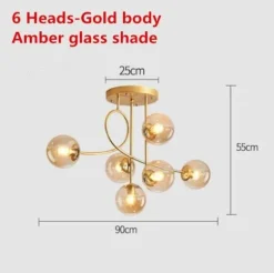 Nordic Pendant Chandelier Light - Elegant Hanging Fixture