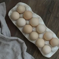 NORDIC RESIN EGG STORAGE TRAY - Stilvoller Eier-Organizer