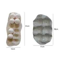 NORDIC RESIN EGG STORAGE TRAY - Stilvoller Eier-Organizer