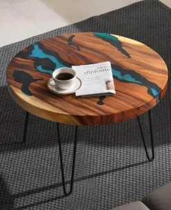 Nordic River Couchtisch – Elegantes Naturdesign